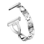 Crystal Armband Fitbit Versa 4 silver