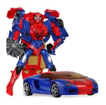 Transformers 5 Spider-Man Model Transfiguration Robot Joint Moveable Collection Animated Character Model Statue Decoration - Children's Gifts-26cm