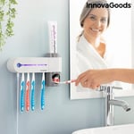 Bigbuy UV-sterilisering för tandborstar med hållare och tandkrämsdispenser