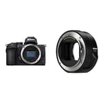 Nikon Z50 Body Mirrorless Camera (209-point Hybrid AF, High speed image processing, 4K UHD movies, High Resolution LCD Monitor) VOA050AE & FTZ II - Adapter for F-Mount lenses on Z-Mount cameras