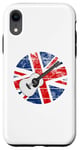 iPhone XR Acoustic Guitar UK Flag Guitarist Britain British Musician Case
