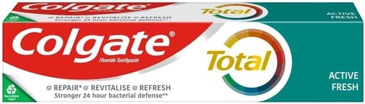 Colgate Total Active Fresh Toothpaste 24HR 125ml Value Pack NEW SEALED UK STOCK