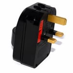 Schuko Euro Plug Socket to 13A 3 Pin UK Plug Travel Adapter [Earthed] [005296]