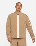Nike Sportswear Lined Full Zip Bomber Jacket Coat Sandalwood Brown Size Medium