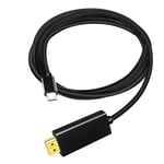 USB C to HDMI Cable USB 3.1 Type C to HDMI Male 4K Cord Black Fit For Samsung S8