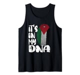 Mens Jordan Flag It's in My Dna Jordanian Fingerprint Flag Tank Top