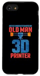 Coque pour iPhone SE (2020) / 7 / 8 Ne sous-estimez jamais un vieil homme avec une imprimante 3D
