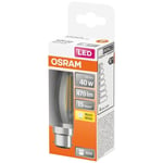 OSRAM Ampoule LED flamme clair filament 4W B22 470lm 2700K - Blanc chaud