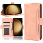 Samsung A15 4G / 5G Plånboksfodral PU-Läder 6-FACK Winston V3 - Rosenguld Rosa guld