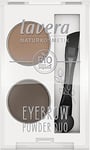 lavera Eyebrow Powder Duo - Sourcils - Cosmétiques naturels - végan - sans talc - L'huile jojoba bio - 2 x 0,8g