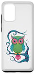 Coque pour Galaxy S20+ Hibou floral art populaire asiatique design visuel hibou drôle