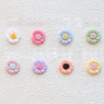 Daisy Nail Art Decorations Lovely Flower Colorful Diy Tips Ornam A7