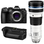 OM SYSTEM OM-1 Mark II Digital Camera with 12-40mm PRO II Lens + ED 150-400mm PRO Lens + HLD-10 Grip