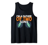 Mens A Father of Two Sons, For Men, Father's Day, Father and Sons Tank Top