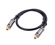1.5M Toslink Digital Optical Fiber Audio Cable (Male to Male), Compatible with S/PDIF, DTS, Dolby, PCM, for Home Theater/Home Audio