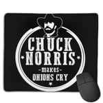 Chuck Norris Makes Onions Cry Customized Designs Non-Slip Rubber Base Gaming Mouse Pads for Mac,22cm×18cm， Pc, Computers. Ideal for Working Or Game