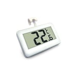 Groofoo - Thermomètre numérique pour congélateur Thermomètre de réfrigérateur sans fil et moniteur de température intérieure (grand écran LED,blanc)
