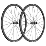 DT Swiss AR 1600 Spline 30 Clincher Road Wheelset - 700c Black Shimano 12mm Front 142x12mm Rear Centerlock Pair 11-12 Speed Tubeless