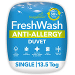 Snuggledown Freshwash Anti Allergy Single Duvet 13.5 Tog Winter Duvet Single Bed