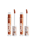 NYX Womens 2 x Professional Makeup Filler Instinct Plumping Lipgloss 2.5ml - 05 New Money - One Size