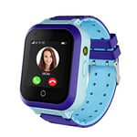 Topchances 4G Smartwatch for Girls Boys, Smart Watch for Kids, IP67 Waterproof WiFi Smartwatch Phone with GPS Tracker Video Call Phone Call SOS for Kids Children 3-14 Years Old Birthday Gifts (Blue)