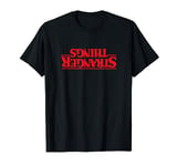 Stranger Things Red Upside Down Title Logo T-Shirt