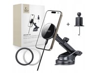 Tech-Protect Mm15w-V10 Magnetic Magsafe Dashboard & Vent Car Mount Wireless Charger 15W Black