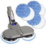 Hard Floor Polisher Scrubbing Cleaning Mop Tool for DYSON V6 Vacuum + 8 Pads