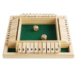 Träspelet Tärningsspel, Klassiskt Brädspel, Träspel med 2 Tärningar,