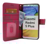 New Standcase Wallet Xiaomi Redmi 5 Plus (Hotpink)