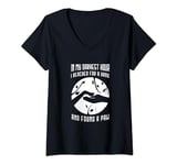Womens Guided by Love: A Paw in the Darkest Hour V-Neck T-Shirt