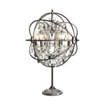 Rome bordslampa silver kristall