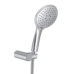 Gedy G-Tech 03 Universal 3 Jets, Mobile and Flexible Head 150 cm, Made of ABS with Brushed Nickel Finish, 2 Year Warranty, Shower Filter Included, Unica