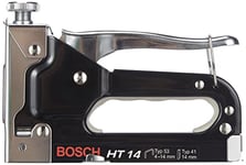Bosch Accessories 1x Handheld Tacker HT 14 (for Wood,Hard/solid wood, Softwood, Staples 4-14 mm, Accessory Tacker)
