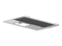 HP - Erstatningstastatur for bærbar PC - bakbelysning - Tysk - med toppdeksel - for EliteBook 840 G7 (Privacy)