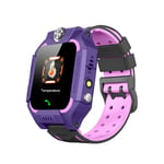 Winnes Kids Smartwatch, Kids Call Smart Watch with Flashlight, IP67 LBS SOS, Camera, Thermometer, Smartwatch with SIM Card Slot, 3-12 Year Old Boy Girl Gift (Dark Purple)