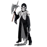 Amscan- Children Ghoulish Krypt Keeper Costume-Age 12-14 Years-1 Pc Deguisement, 10235565, Noir, 8-10 Ans