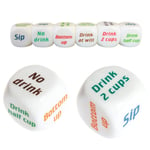 Lankater 1pc Drinking Dice Instructions on Each Face Fun Party Game Last Man Standing Wins Funny Toys