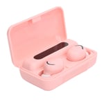 PUSOKEI Pink Wireless Earbuds- in-Ear Headphones Earphones with Large‑capacity Charging Case, Cute Bluetooth Earbuds, True Wireless Earbuds for Outdoor (pink)