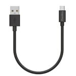 Cable 20cm USB-C Noir pour Oppo Find X2 Lite / Find X2 Neo / Find X2 Pro Phonillico®