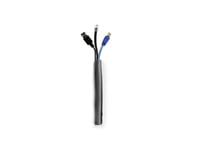 Multibrackets Universell Kabelstrumpa Självomslutande - Kabelorganisator - 19 mm, Svart - 1m Kabel