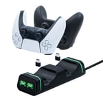 DOBE Station de chargement à double contrôleur pour Switch Pro / PS5 / Xbox Elite 2 / Xbox Series S / Series X / Google Manette