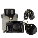 XE4 Case，MUZIRI KINOKOO Fujifilm camera case Mini Lens Case, PU Leather Detachable Adjustable Shoulder Strap