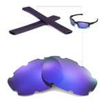 WL Polarized Purple Vented Lenses And Black Rubber Kit For Oakley Split Jacket