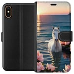 Apple iPhone XS Plånboksfodral Badande häst