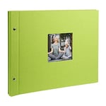 Goldbuch Album Photo Tendance, Bella Vista, 39 X 31 Cm, 40 Noires Pages avec Intercalaires En Verre, Extensibles, Vert, 28976