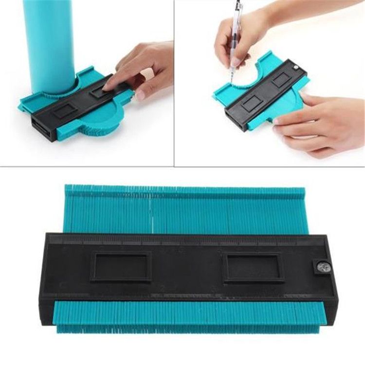 Jauge De Contour Avec Verrou – Duplicator De Formes, 3 Crayons Inclus