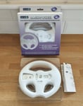 Pair & Go Racing Steering Wheel for Nintendo Wii - MotionPlus Adapter Compatible