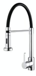 Bristan LQR PROSNK C Liquorice Professional Kitchen Sink Mixer Tap with Pull Out Hose and Spray Function, Chrome