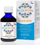 Blueiron Liquid Iron Supplement with Nordic Blueberries + Vitamin C, Vitamin B1